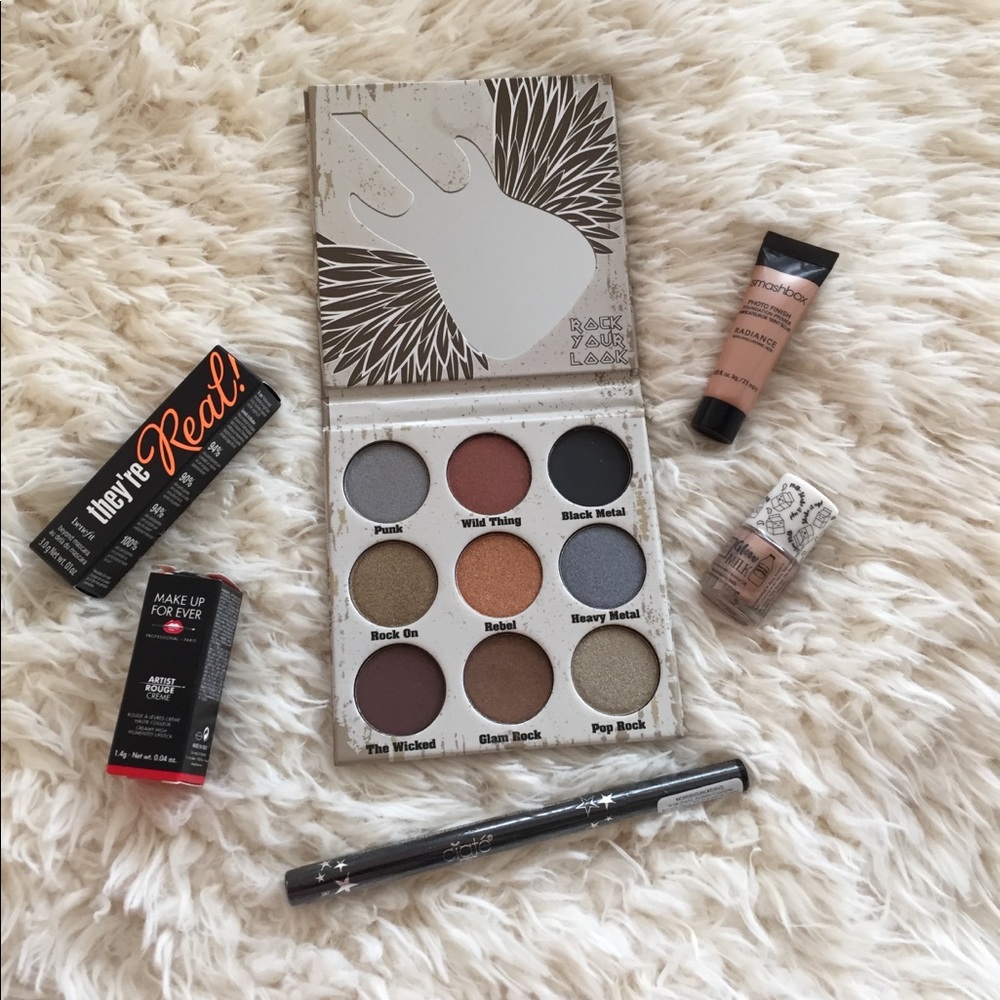 Glam Metals Palette, Benefit, & Smashbox Bundle